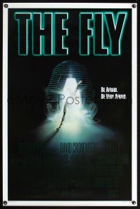 8k211 FLY  1sh '86 David Cronenberg, Jeff Goldblum, cool sci-fi art by Mahon!
