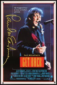 8k228 GET BACK  1sh '91 former Beatle Paul McCartney on a magical tour!