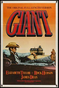 8k232 GIANT  1sh R83 James Dean, Elizabeth Taylor, Rock Hudson, directed by George Stevens!