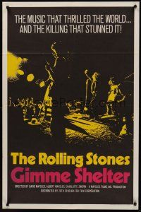 8k233 GIMME SHELTER int'l 1sh '71 Rolling Stones, out of control rock & roll concert!