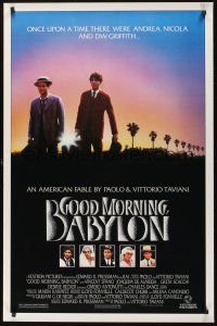 8k239 GOOD MORNING BABYLON  1sh '87 Charles Dance as D.W. Griffith, directed by Taviani brothers!