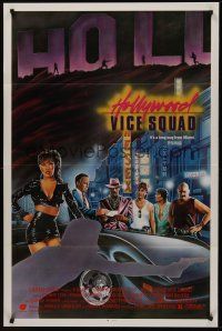 8k273 HOLLYWOOD VICE SQUAD  1sh '86 It's a long way from Miami, art by Dellorco!