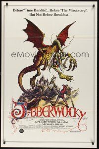 8k300 JABBERWOCKY  1sh R82 Terry Gilliam, Monty Python, great wacky fantasy monster art!