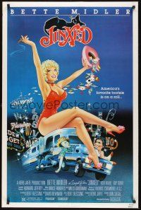 8k303 JINXED  1sh '82 directed by Don Siegel, sexy Bette Midler gambling artwork!