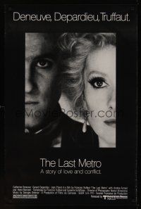 8k325 LAST METRO  1sh '81 Catherine Deneuve, Gerard Depardieu, Francois Truffaut!