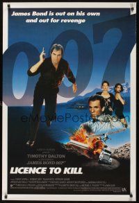 8k339 LICENCE TO KILL int'l 1sh '89 Timothy Dalton as James Bond, he's out for revenge!