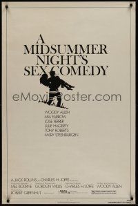8k390 MIDSUMMER NIGHT'S SEX COMEDY  1sh '82 Woody Allen, Mia Farrow, Jose Ferrer!