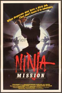 8k420 NINJA MISSION int'l 1sh '84 Mats Helge, really cool artwork of ninjas!