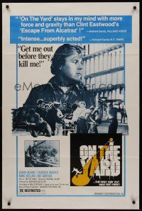 8k425 ON THE YARD  1sh '78 John Heard needs to get out of prison before they kill him!