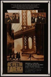 8k426 ONCE UPON A TIME IN AMERICA  1sh '84 Robert De Niro, James Woods, directed by Sergio Leone!