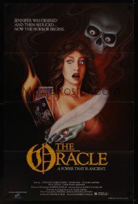 8k429 ORACLE video 1sh '85 Roberta Findlay, sexy horror art by Jerry Lofaro!