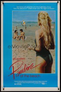 8k441 PAULINE AT THE BEACH  1sh '83 Eric Rohmer's Pauline a la Plage, sexy Amanda Langlet!