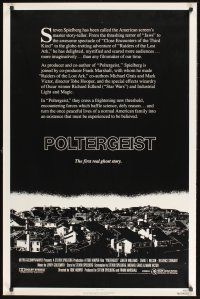 8k452 POLTERGEIST int'l 1sh '82 Tobe Hooper, Steven Spielberg, the first real ghost story!