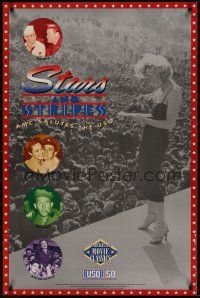 8k563 STARS & STRIPES  1sh '91 USO, Marilyn Monroe, Bob Hope, Dorothy Lamour, Bing Crosby!