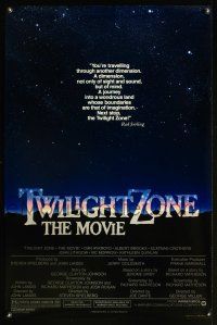 8k635 TWILIGHT ZONE  1sh '83 George Miller, Steven Spielberg, Joe Dante, from Rod Serling TV series