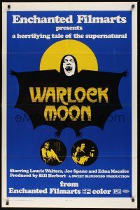 8k658 WARLOCK MOON  1sh '75 Laurie Walters in a horrifying tale of the supernatural!