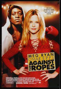 8m022 AGAINST THE ROPES advance DS 1sh '04 Meg Ryan, Omar Epps, boxing!