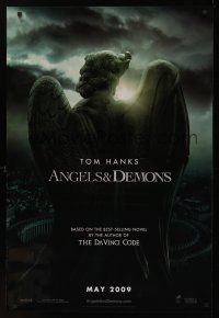 8m036 ANGELS & DEMONS teaser DS 1sh '09 Tom Hanks, Ewan McGregor, cool image!
