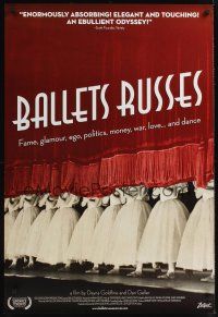 8m057 BALLETS RUSSES 1sh '05 Russian exile ballet documentary, cool image!