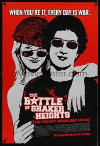 8m076 BATTLE OF SHAKER HEIGHTS 1sh '03 cool art of Shia LaBeouf & Amy Smart!