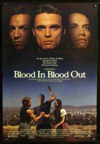 8m099 BOUND BY HONOR DS 1sh '93 Jesse Borrego, Benjamin Bratt, Blood in Blood Out!