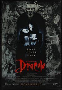8m103 BRAM STOKER'S DRACULA advance 1sh '92 Francis Ford Coppola, Gary Oldman, cool vampire image!