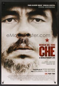 8m133 CHE arthouse DS part two 1sh '09 Steven Soderbergh, Benicio Del Toro as Che Guevara!