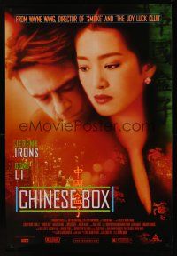 8m139 CHINESE BOX 1sh '98 directed by Wayne Wang, Jeremy Irons, Gong Li