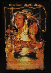8m163 CUTTHROAT ISLAND video 1sh '95 Drew Struzan art of pirate Matt Modine & Geena Davis!