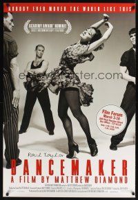 8m166 DANCEMAKER 1sh '98 Paul Taylor, Ted Thomas, dancing documentary!