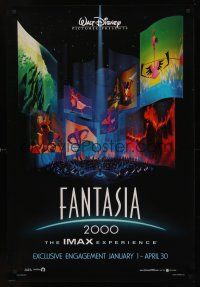 8m225 FANTASIA 2000 IMAX advance DS 1sh '99 Walt Disney cartoon set to classical music!