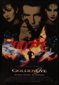 8m273 GOLDENEYE DS 1sh '95 Pierce Brosnan as secret agent James Bond 007, Isabella Scorupco!