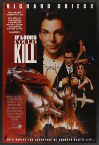 8m322 IF LOOKS COULD KILL int'l 1sh '91 Richard Greico & Gabrielle Anwar in teen James Bond spoof!