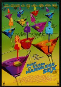 8m369 JUST A LITTLE HARMLESS SEX 1sh '99 Alison Eastwood, cool martini design!