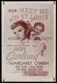 8m450 MEET ME IN ST. LOUIS 1sh R90 Judy Garland, Margaret O'Brien, classic musical!