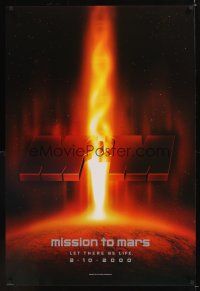8m457 MISSION TO MARS teaser DS 1sh '00 Brian De Palma, Gary Sinise, Tim Robbins, Don Cheadle!