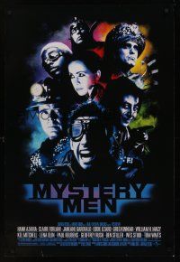 8m477 MYSTERY MEN DS 1sh '99 Ben Stiller, Janeane Garofalo, William H. Macy, Paul Reubens!