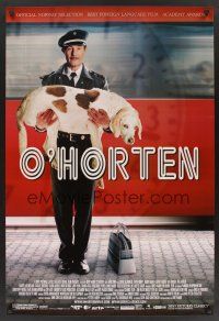 8m499 O'HORTEN 1sh '09 Bent Hamer comedy, wacky image of Bard Owe & dog!