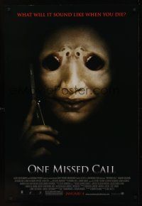 8m504 ONE MISSED CALL advance DS 1sh '08 Eric Valette, very disturbing image!