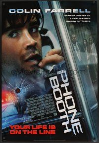 8m521 PHONE BOOTH style A 1sh '02 Colin Farrell, Forrest Whitaker, Katie Holmes, Joel Schumacher!