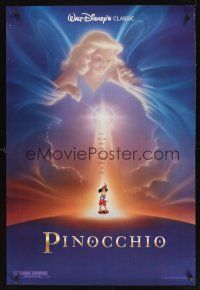 8m523 PINOCCHIO DS advance 1sh R92 Disney classic cartoon about a wooden boy who wants to be real!