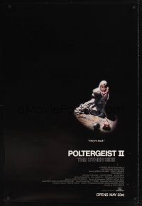 8m530 POLTERGEIST II advance 1sh '86 JoBeth Williams, The Other Side, they're baaaack!