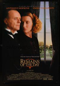 8m547 REMAINS OF THE DAY int'l DS 1sh '93 Anthony Hopkins, Emma Thompson!