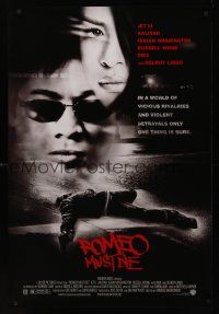 8m557 ROMEO MUST DIE DS 1sh '00 Jet Li, Aaliyah, Isaiah Washington, Russell Wong, DMX!