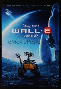 8m738 WALL-E teaser DS 1sh '08 Walt Disney, Pixar CG, robots, Best Animated Film!