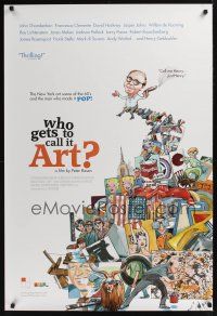 8m755 WHO GETS TO CALL IT ART 1sh '06 pop art documentary, Henry Geldzahler!
