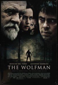 8m767 WOLFMAN DS 1sh '10 Benicio Del Toro, Anthony Hopkins, Emily Blunt & Hugo Weaving!