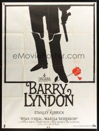 8p282 BARRY LYNDON French 1p '76 Stanley Kubrick, Ryan O'Neal, historical romantic war melodrama!