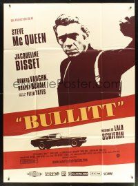 8p296 BULLITT French 1p R06 great c/u of Steve McQueen & Mustang in Yates' car chase classic!