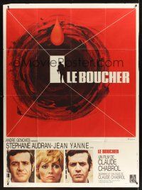 8p298 BUTCHER French 1p '70 Claude Chabrol's Le Boucher, Stephane Audran & Jean Yanne!